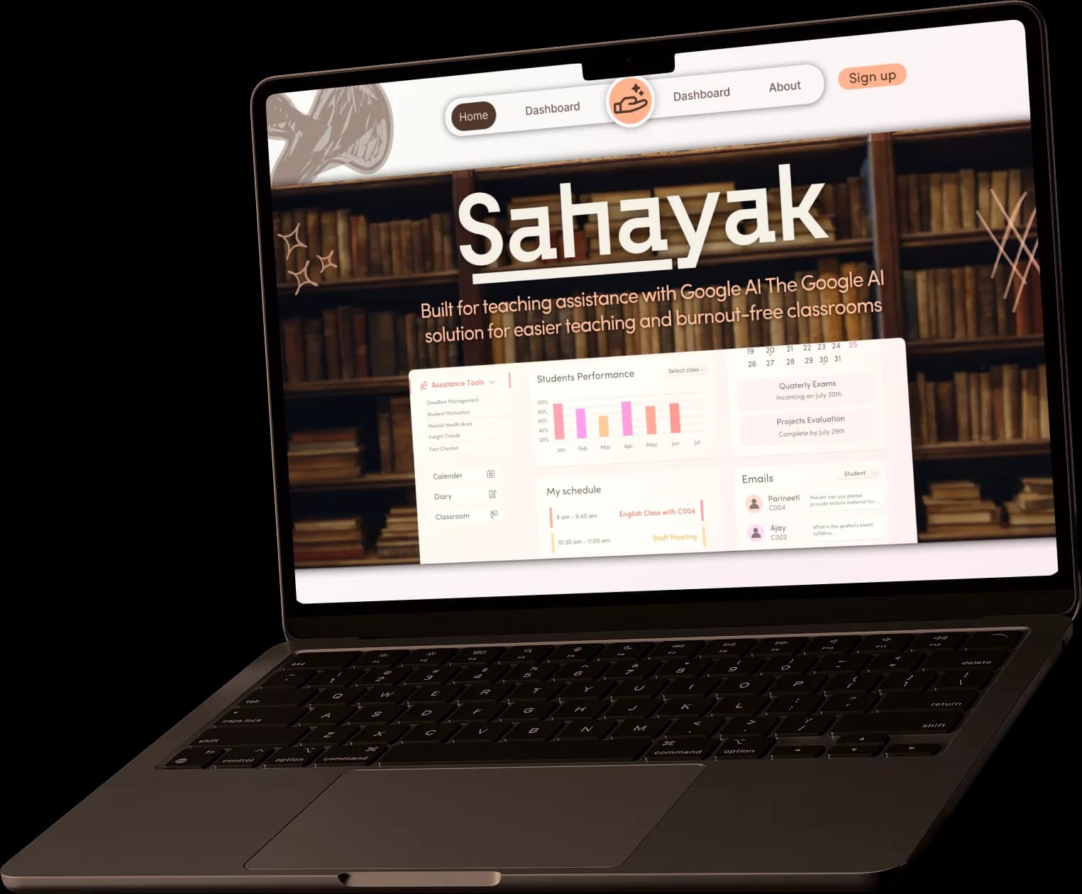 sahayak: mockup 1